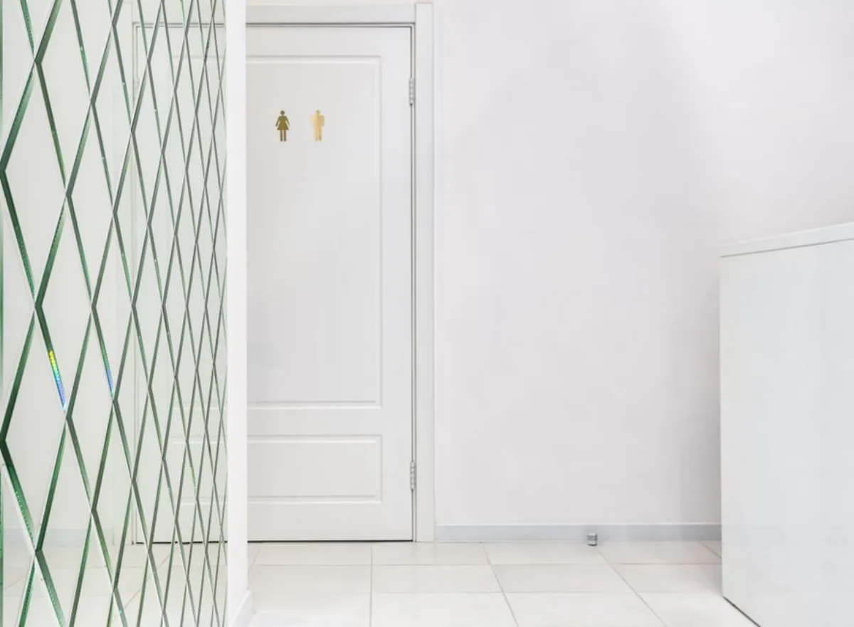 restroom door